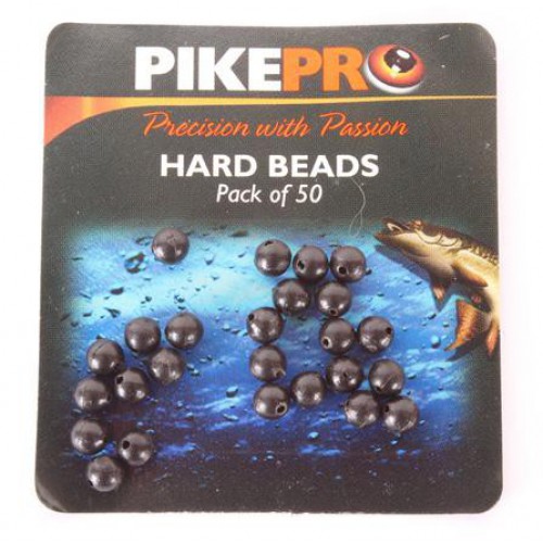 PIKE PRO HARD BEADS BLACK 6mm - GED'S FISHING TACKLE