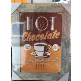 HOT CHOCLOATE FRAMED CANVAS 30 x 40cm