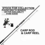 12' CARP ROD & B/RUNNER REEL(NEW) lots more available in store 