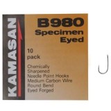 KAMASAN B980 BARBED SPECIMEN EYED HOOKS