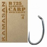 KAMASAN B725 BARBLESS CARP SPECIALIST HOOKS 